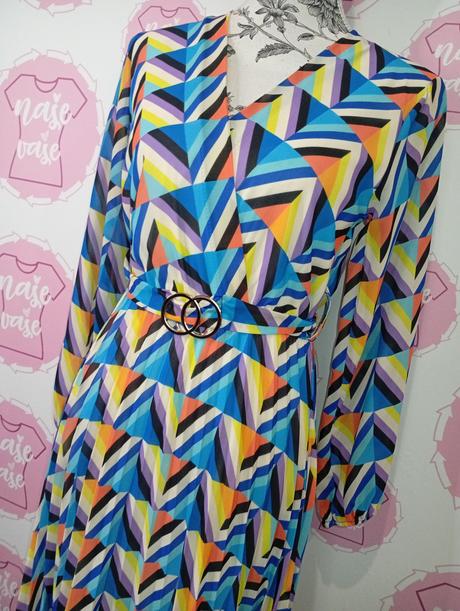 Farebné krásne šaty s/m, s