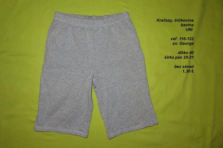 Kraťasy z tričkoviny, george,122