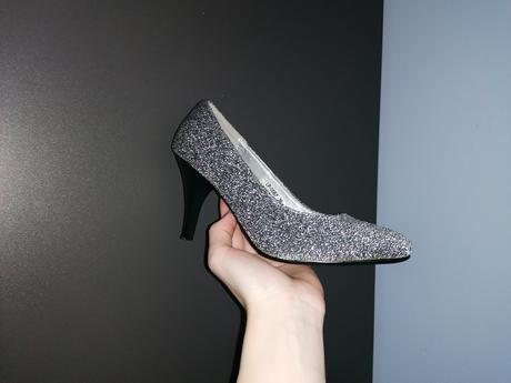 Trblietavé strieborné lodičky, 36