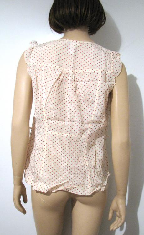 Bodkovaná krémová blúzka, h&m,42