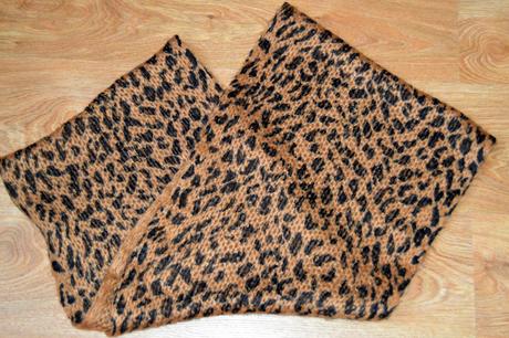 Tigrovaný kožušinový šál, 4xl - xxxl