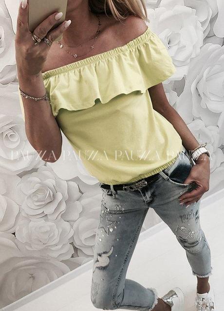 Neonový top xs/s, xs