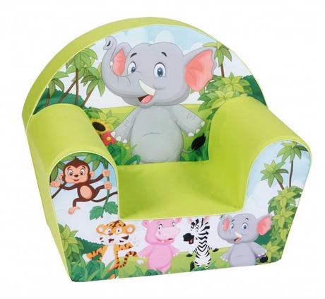 Delsit detské kresielko, pohovka - slon v safari,,