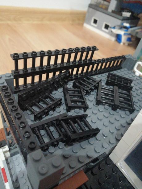 Zábradlie mreže na stavebnicu, 