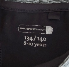 Sivé športové dievčenské tričko, 140