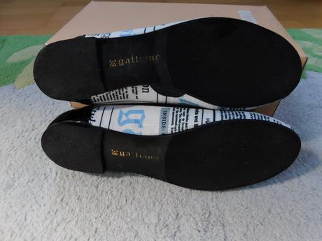 Kožené balerínky galliano, 38