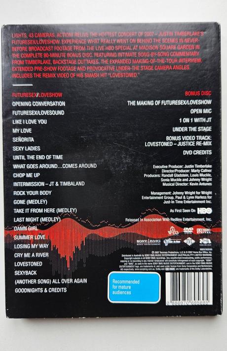 Justin timberlake futuresex/loveshow (2007) dvd,