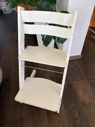 Jitro rastúca stolička biela, stokke