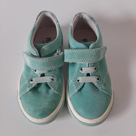 Nové tyrkysové kožené poltopánky richter 25, richter,25