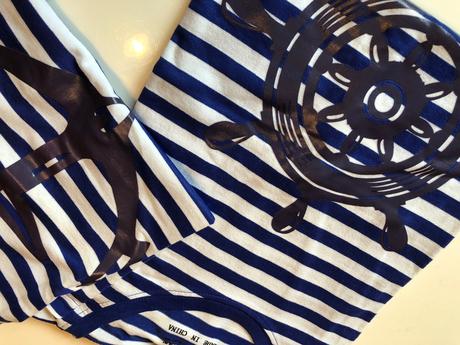 Námornícke tričká mama otec dcéra/syn, l