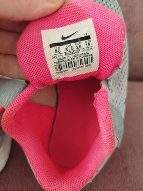 Nike tenisky sivo-ružové, nike,26