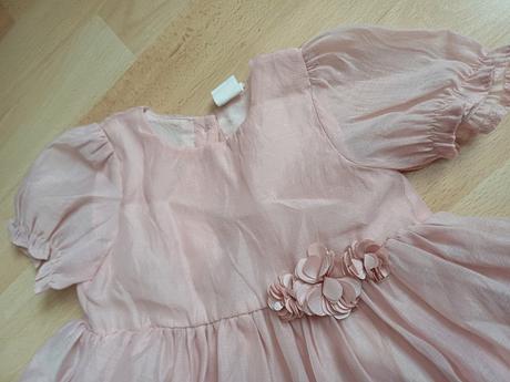 Marhuľové slávnostné šaty v.80 9-12 mes, h&m,80