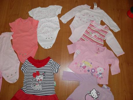 Letný balík oblečenia pre dievčatko 4-6mesiacov, 68–80