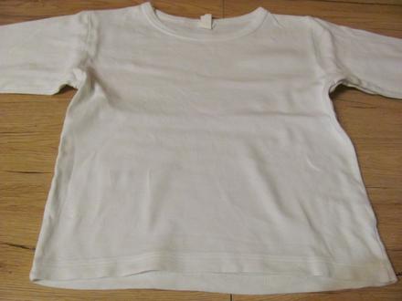 Biely nátelník s dlhým rukávom veľ. 104, slovenka,104