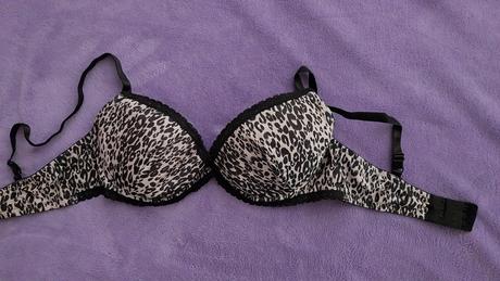 Tigrovaná podprsenka push-up, h&m,80c