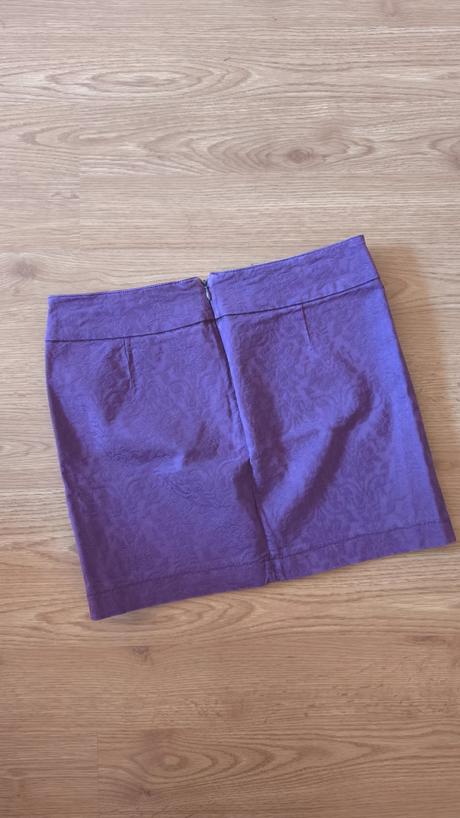 Fialová sukňa 36, timeout,s