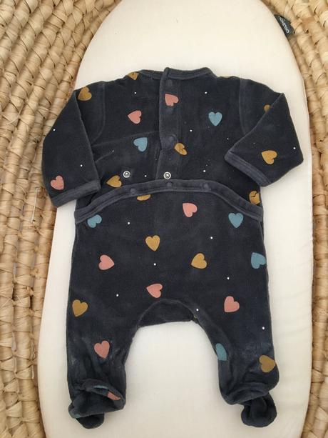 Srdiečkové pyžamko pre bábätko, 50