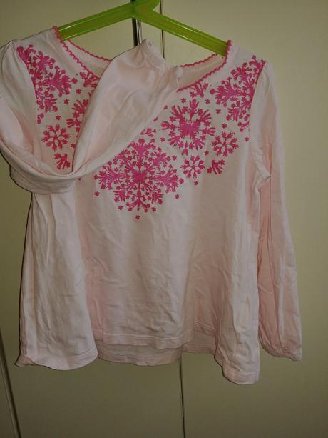 Bavlnené tričko so zimným motívom, h&m,116