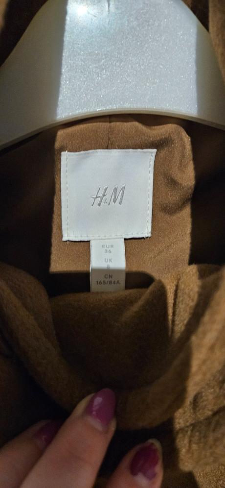 Hnedý kabát, h&m,s