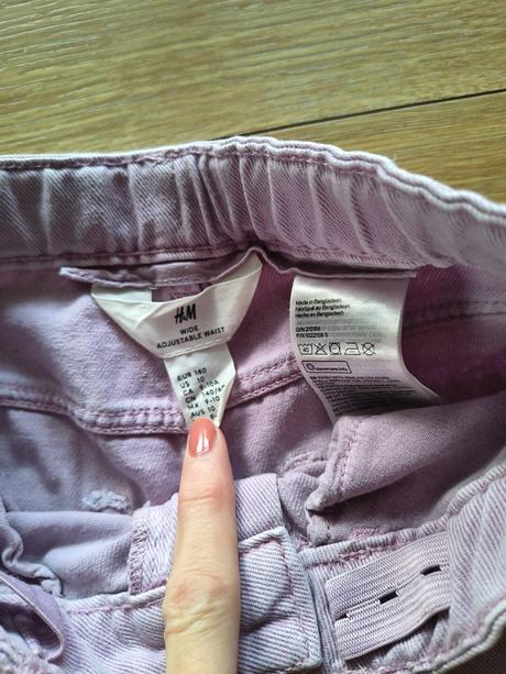 Široké trendy rifle, h&m,140