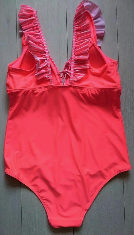 Jednodielne neónové dámske plavky janina, v. xxl, xl / xxl