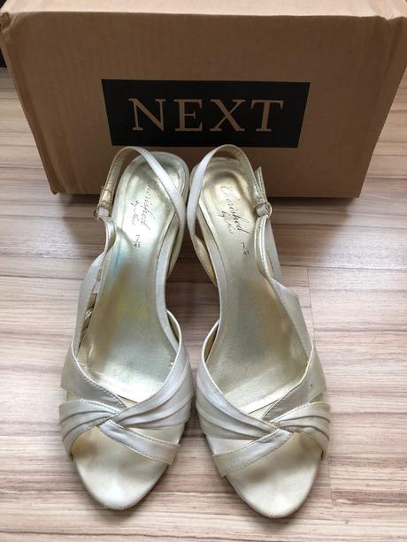 Next spolocenske sandalky - farba ivory, next,41