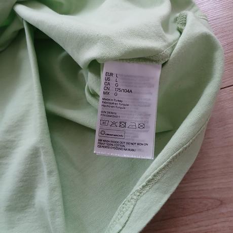Bledozelené dámske tričko s nápisom h&m, h&m,l