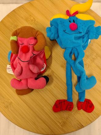 Retro plyšáky mr. men & little miss, mcdonald's, 
