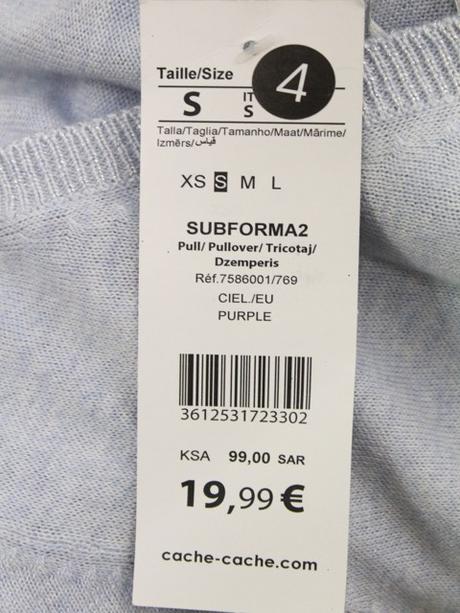 -s ozdobnými lakťami pulóver cache cache veľ. s, s