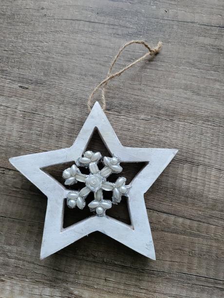 Vianočná dekorácia hviezda,