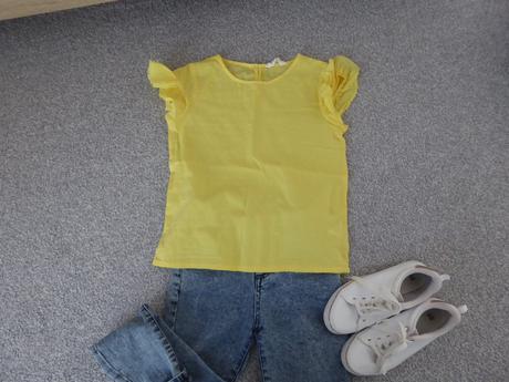 Žltá blúzka, h&m,134