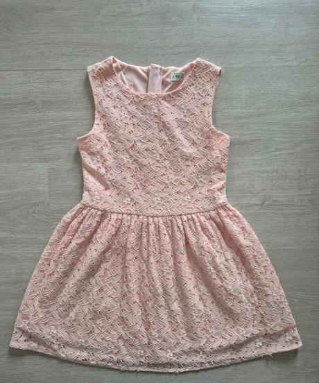 Čipkované ŝaty ružové 134, f&f,134