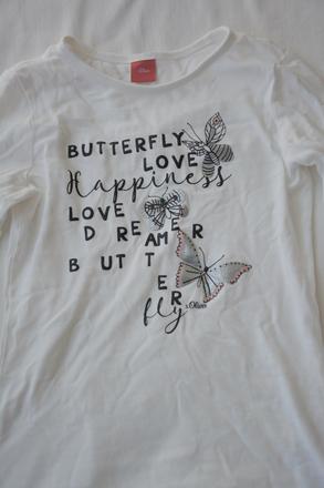 Tričko s motýľmi v super kvalite, s.oliver,140