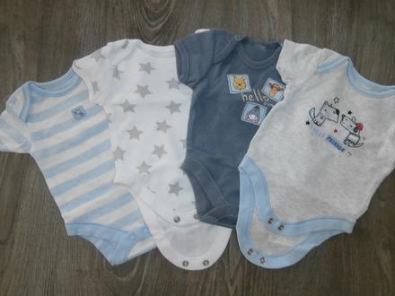 Balík 4ks body s krátkym rukávom, 50–62