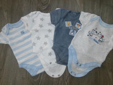 Balík 4ks body s krátkym rukávom, 50–62