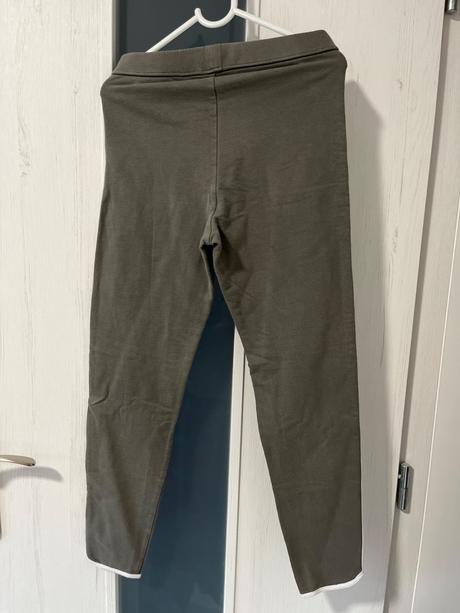 Khaki sportove leginy, h&m,140