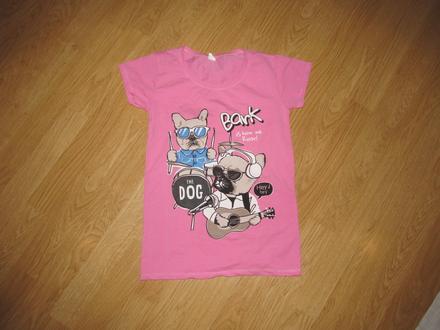 Ružové tričko v. m, m