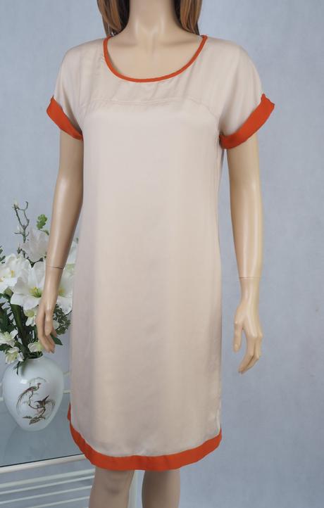 Kvalitné béžové šaty best connection, 38