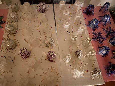 Hačkované vianočné ozdoby, 