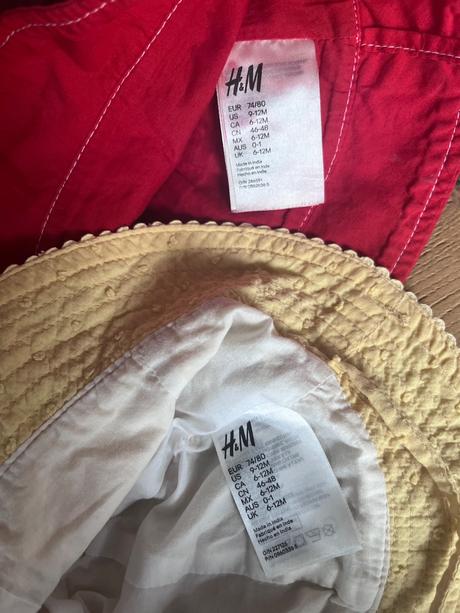 Detsky klobúk -2ks, h&m,74