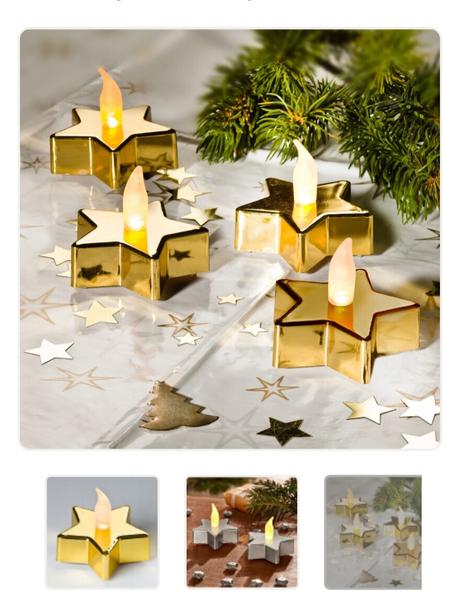 Led sviečka hviezda 2 kusy spolu batéria vianoce, 