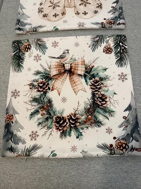 Vianočná obliečka na vankúš,