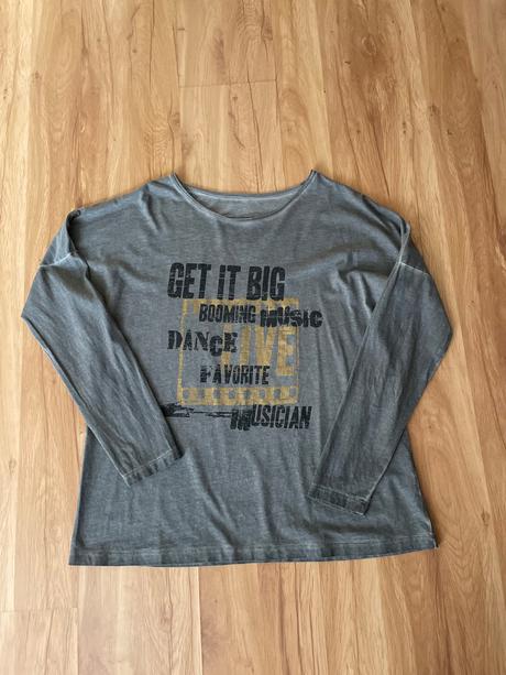 Dámske bavlnené tričko s dlhým rukávom, l