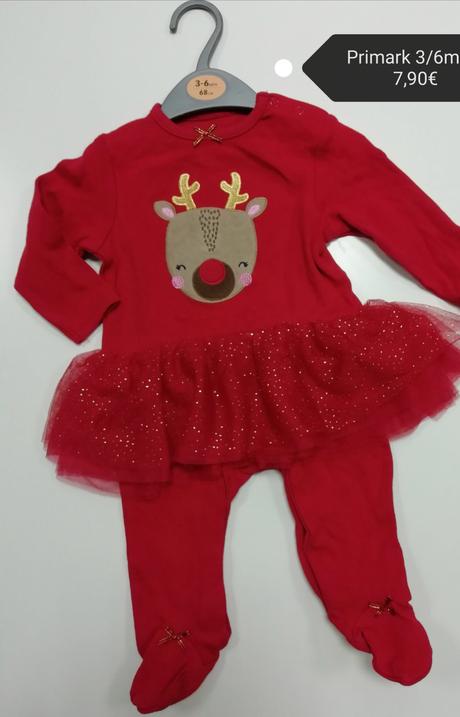 Červené vianočné dupačky s tylom, 68