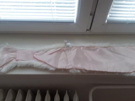 Bielá zimná čiapočka so šálom, h&m,92