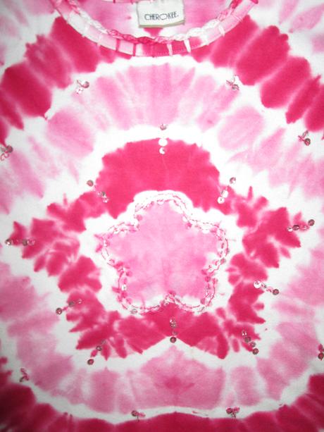 Batikove tricko s flitrami, cherokee,122