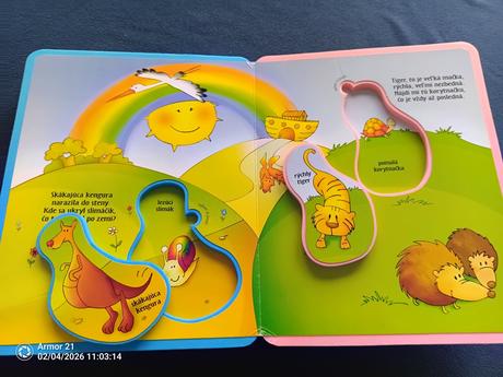 Noemova archa - kniha aktivít, penová kniha s vkla, 