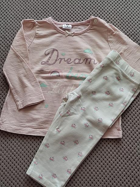 2 dlhé pyžamá,2 nočné košele minnie 6-9m, f&f,74