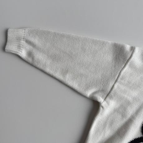 Dievčenský sveter s mačičkou biela, 104 / 110 / 116