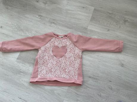 Mikina s čipkou, vertbaudet,110